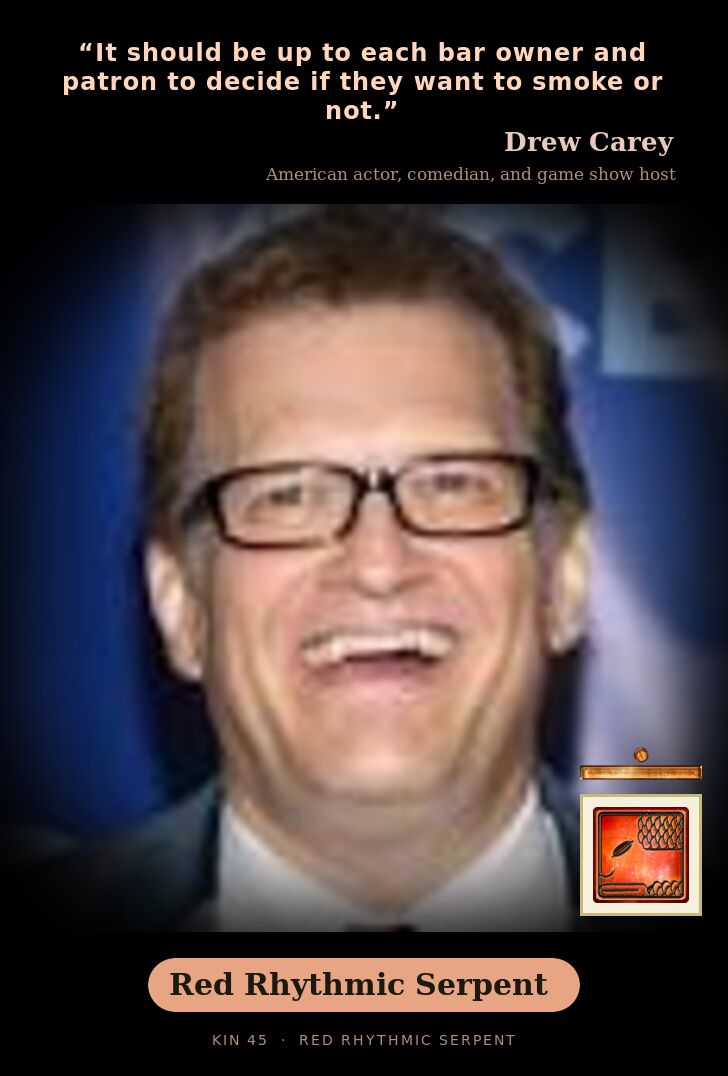 Drew Carey - Kin 45 Red Rhythmic Serpent