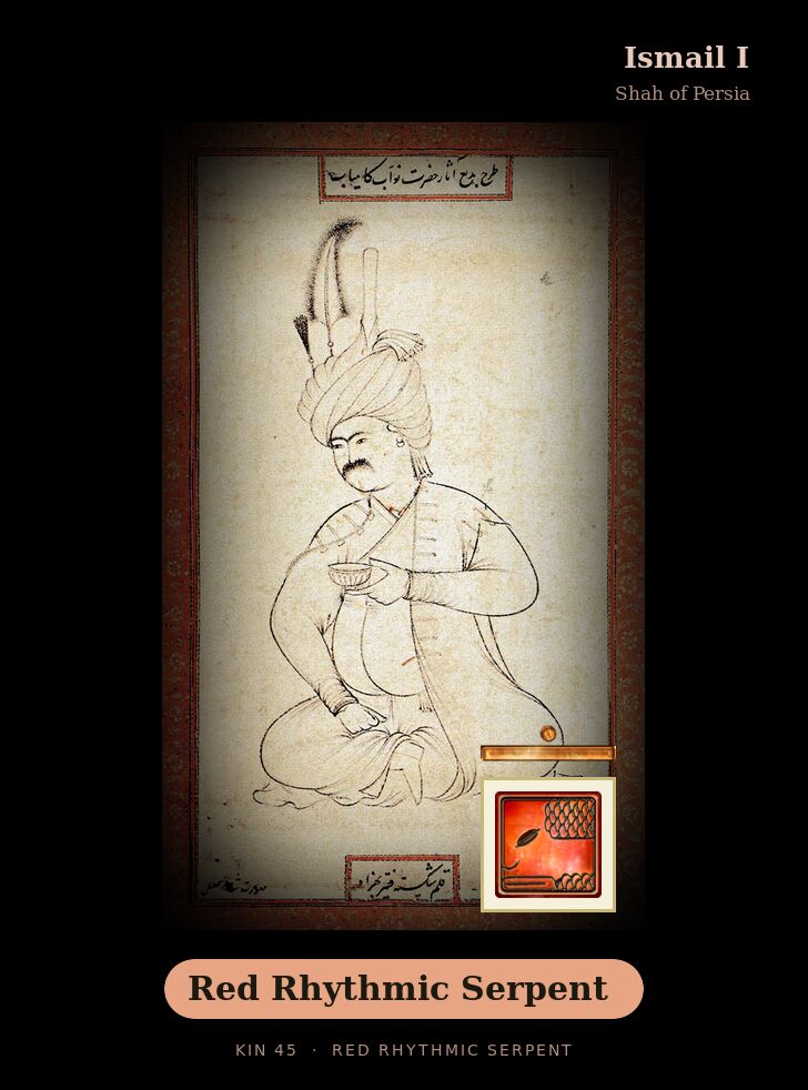 Ismail I - Kin 45 Red Rhythmic Serpent