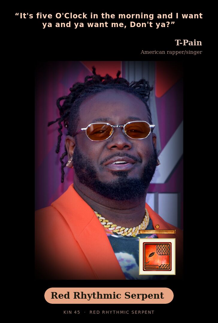 T-Pain - Kin 45 Red Rhythmic Serpent