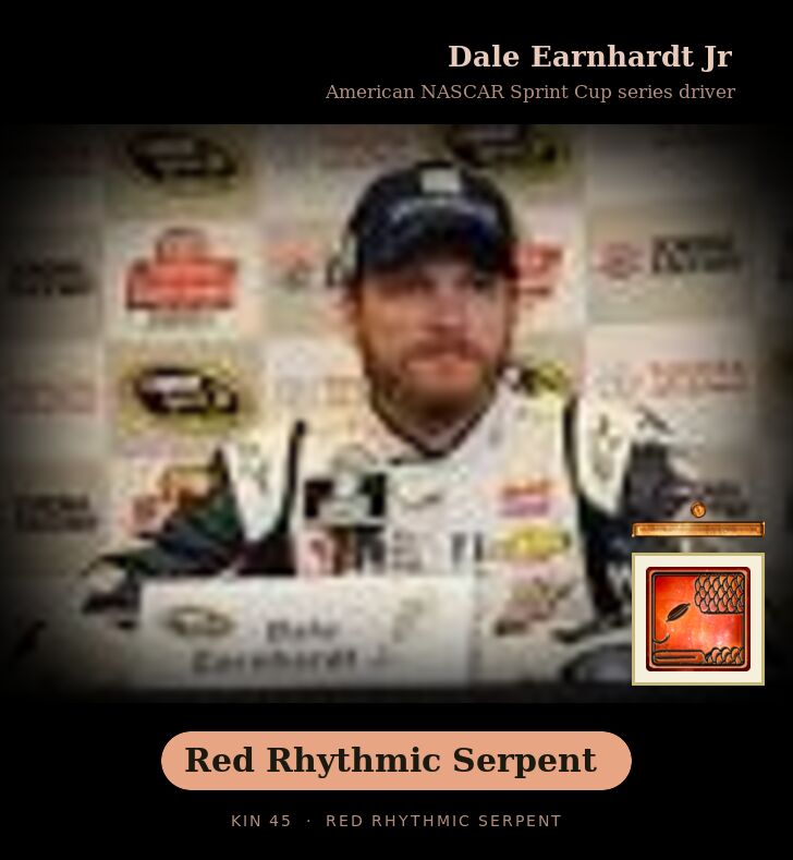 Dale Earnhardt Jr - Kin 45 Red Rhythmic Serpent