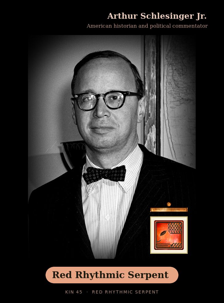 Arthur Schlesinger Jr. - Kin 45 Red Rhythmic Serpent