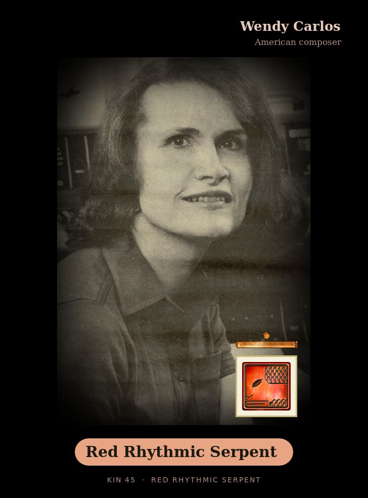 Wendy Carlos - Kin 45 Red Rhythmic Serpent