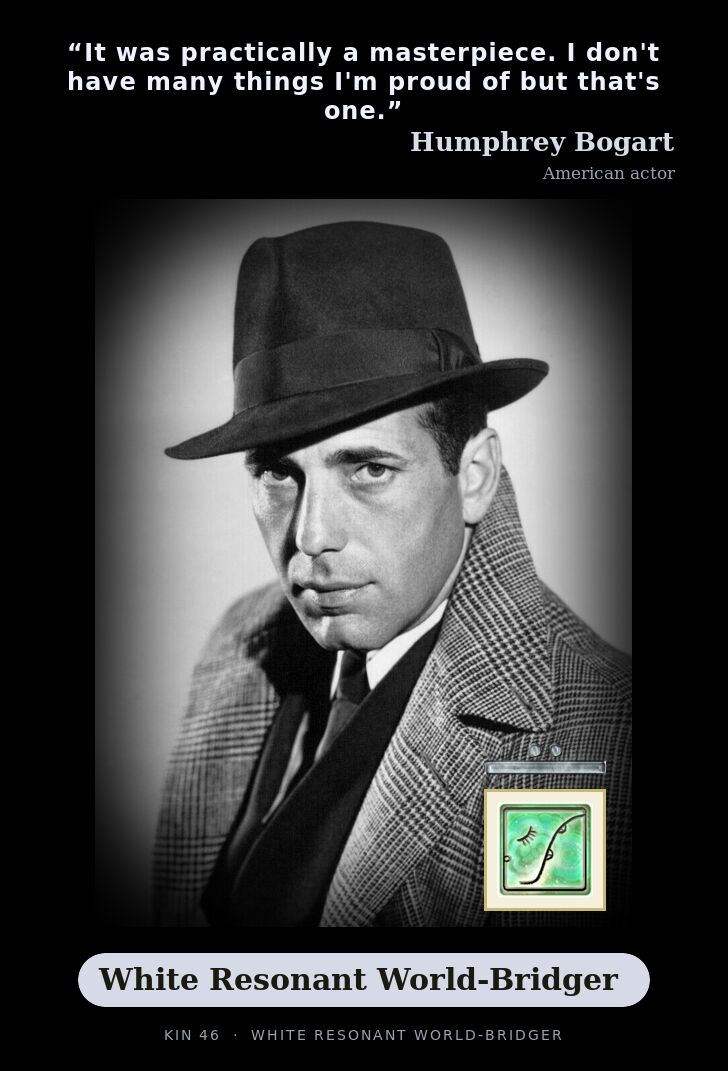 Humphrey Bogart - Kin 46 White Resonant World-Bridger