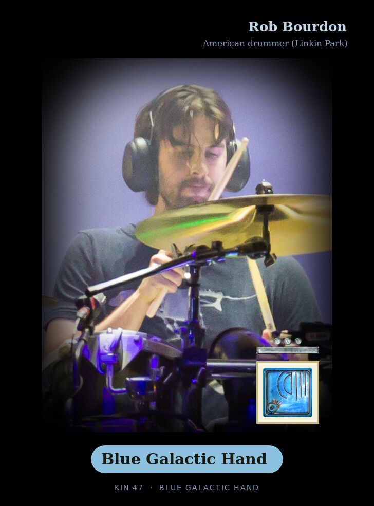 Rob Bourdon - Kin 47 Blue Galactic Hand