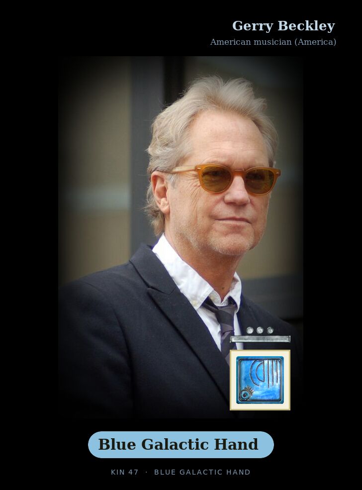 Gerry Beckley - Kin 47 Blue Galactic Hand
