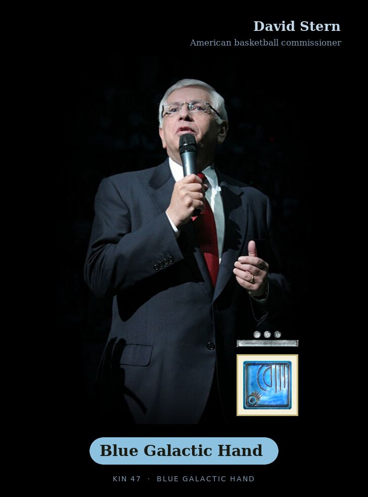 David Stern - Kin 47 Blue Galactic Hand
