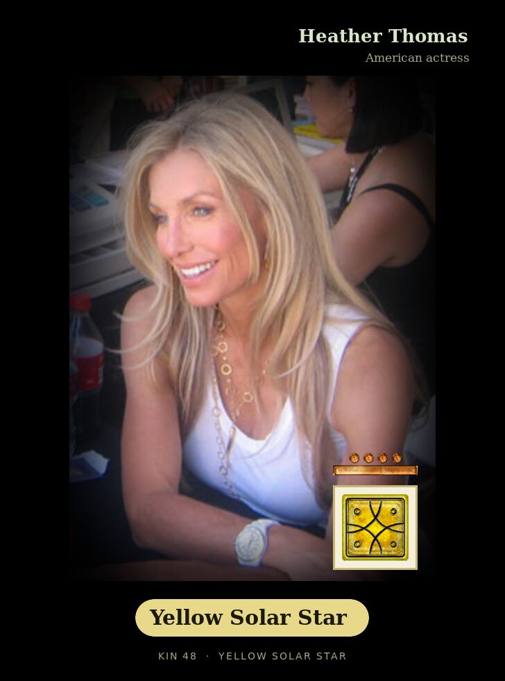 Heather Thomas - Kin 48 Yellow Solar Star