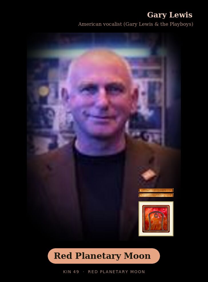 Gary Lewis - Kin 49 Red Planetary Moon