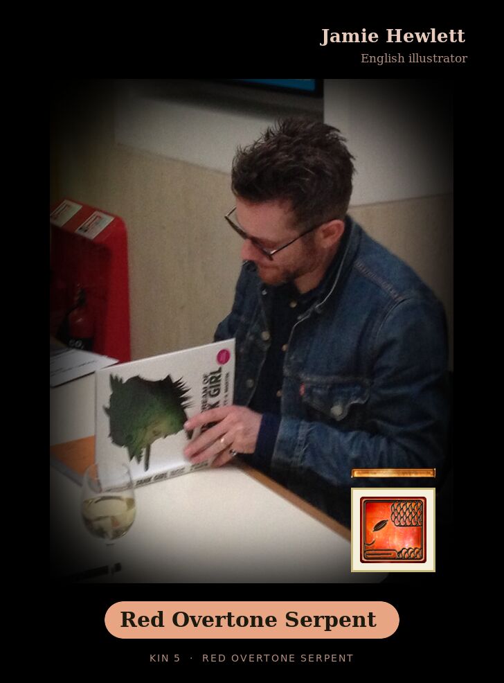 Jamie Hewlett - Kin 5 Red Overtone Serpent