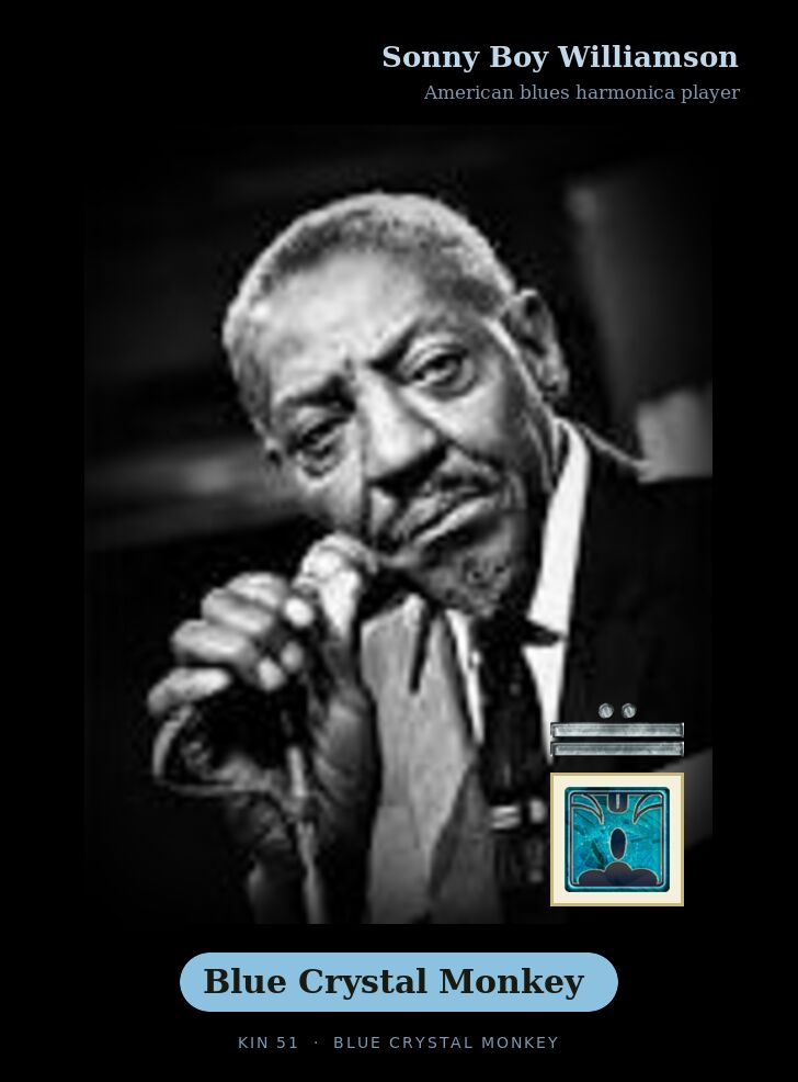 Sonny Boy Williamson - Kin 51 Blue Crystal Monkey