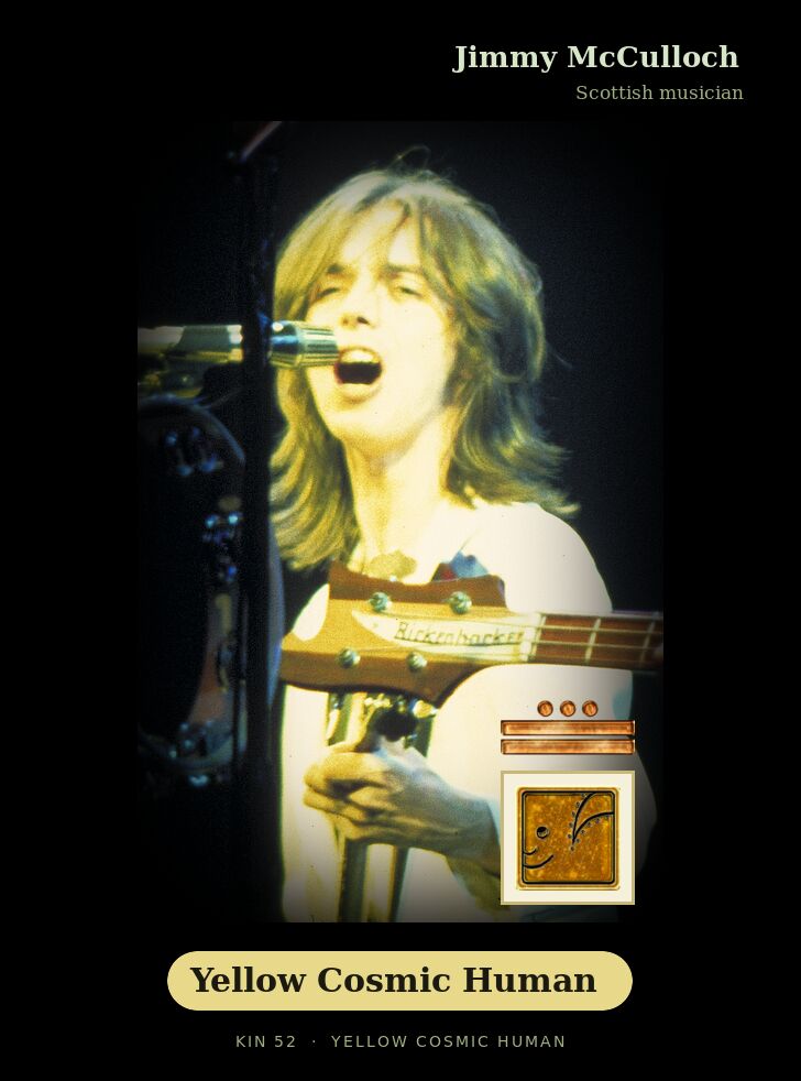 Jimmy McCulloch - Kin 52 Yellow Cosmic Human