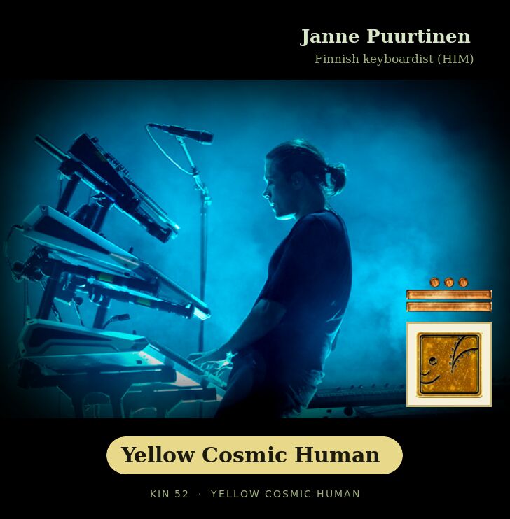 Janne Puurtinen - Kin 52 Yellow Cosmic Human