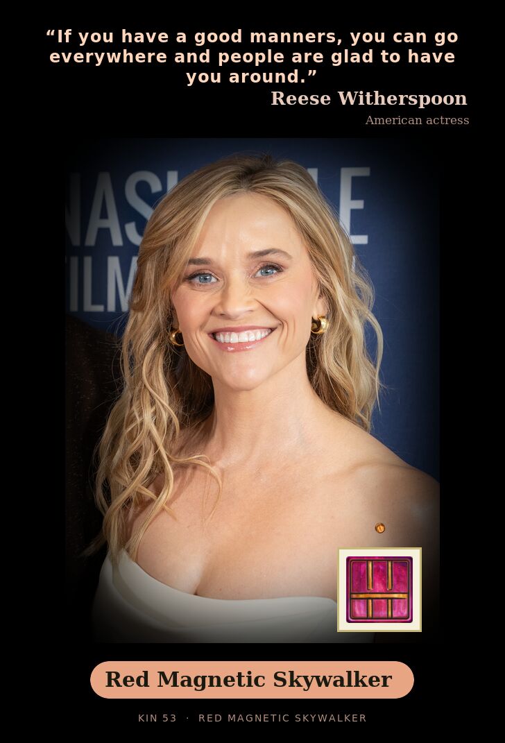 Reese Witherspoon - Kin 53 Red Magnetic Skywalker