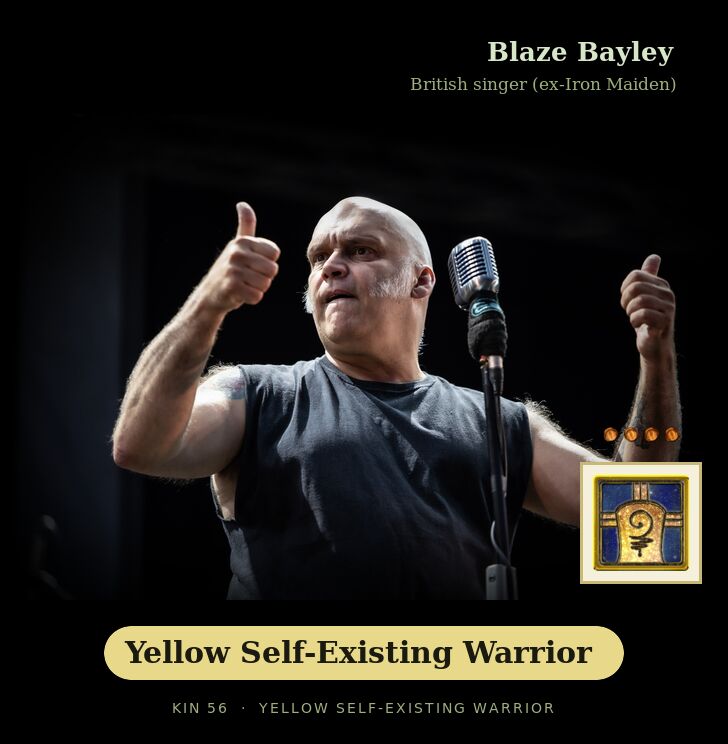 Blaze Bayley - Kin 56 Yellow Self-Existing Warrior