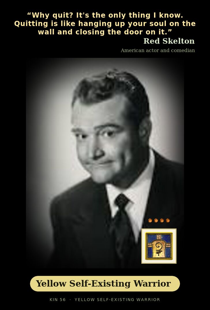 Red Skelton - Kin 56 Yellow Self-Existing Warrior