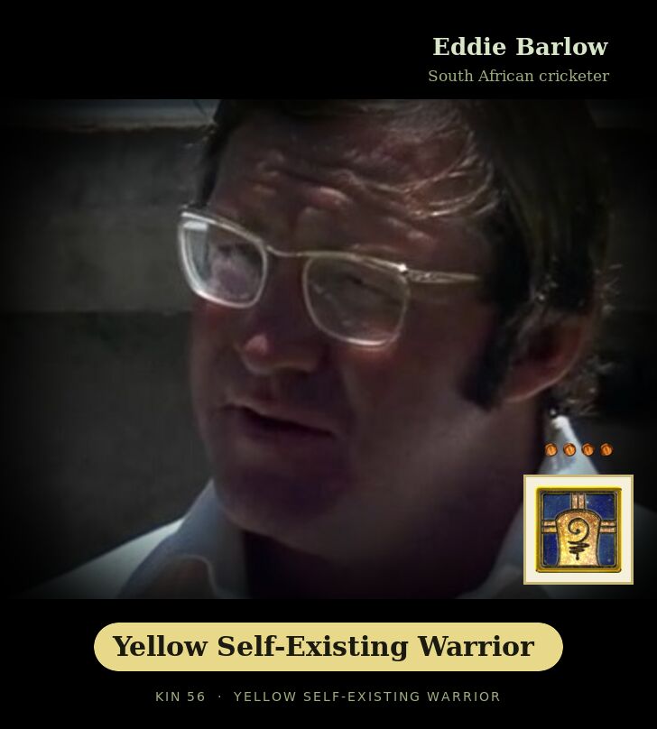 Eddie Barlow - Kin 56 Yellow Self-Existing Warrior
