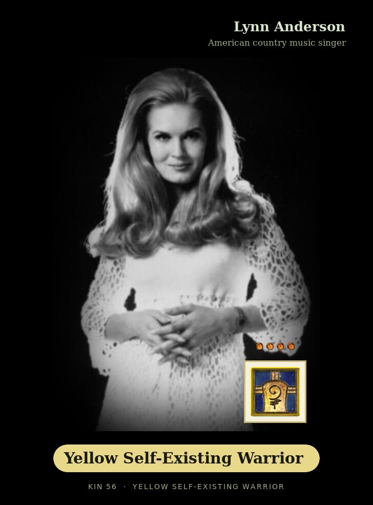 Lynn Anderson - Kin 56 Yellow Self-Existing Warrior