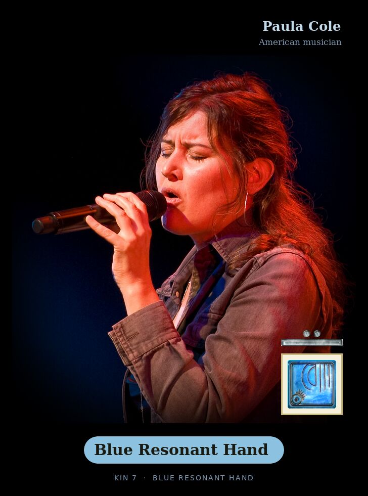 Paula Cole - Kin 7 Blue Resonant Hand