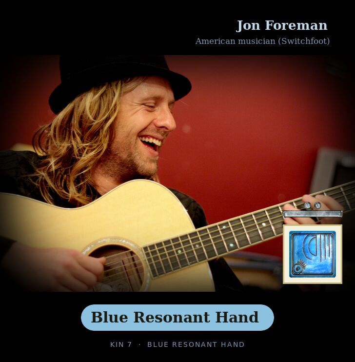 Jon Foreman - Kin 7 Blue Resonant Hand
