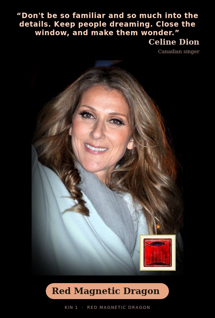 Celine Dion · Red Magnetic Dragon