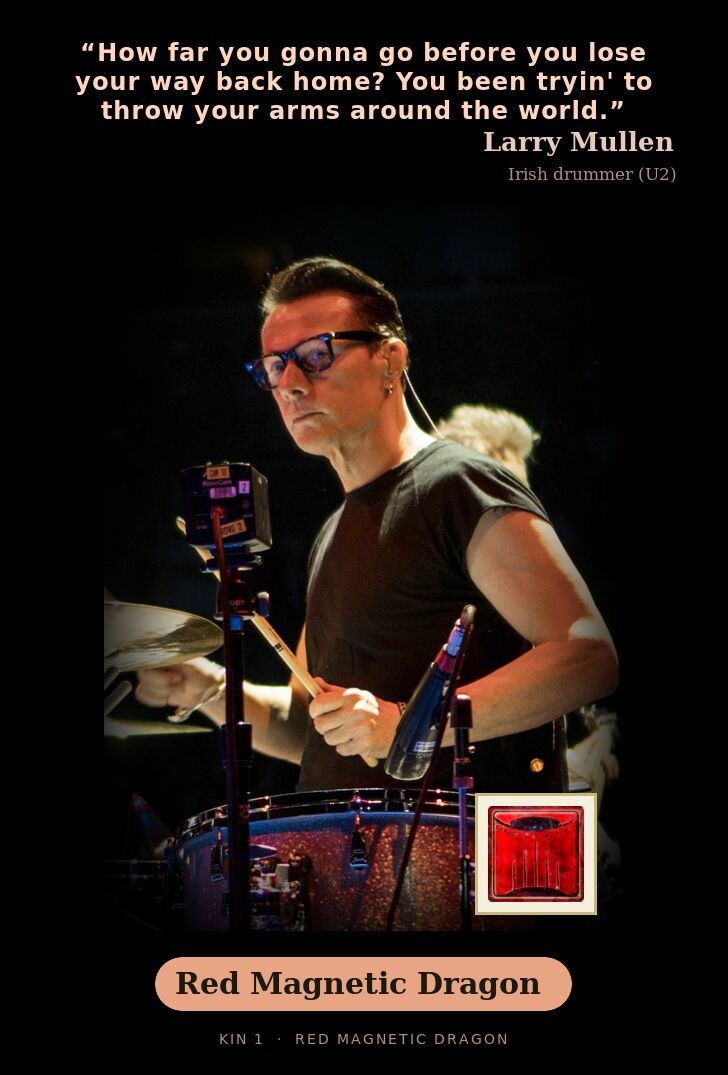 Larry Mullen · Red Magnetic Dragon