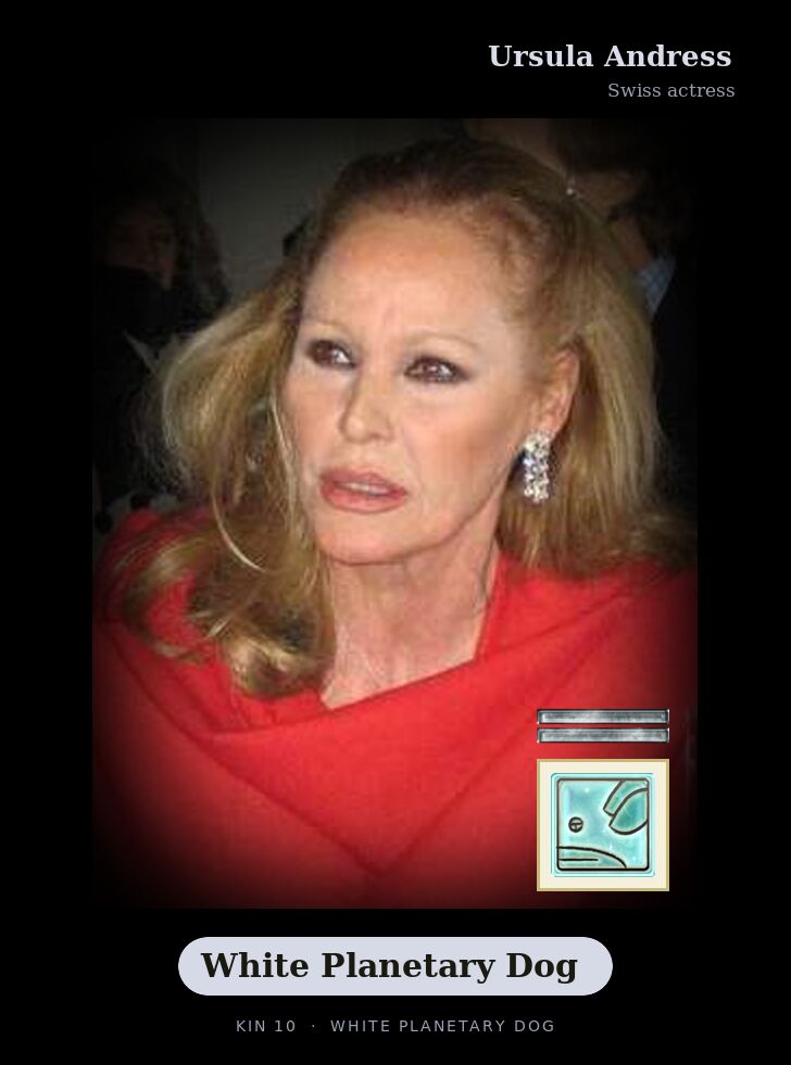 Ursula Andress · White Planetary Dog