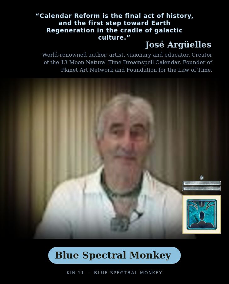 José Argüelles · Blue Spectral Monkey