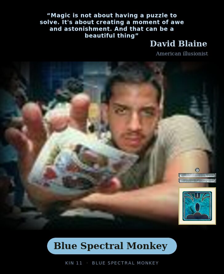 David Blaine · Blue Spectral Monkey