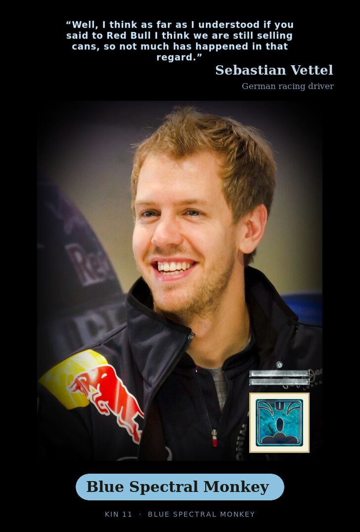 Sebastian Vettel · Blue Spectral Monkey