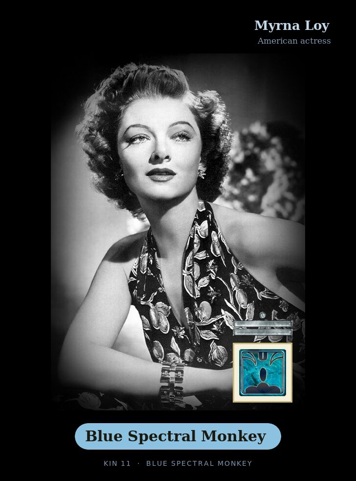 Myrna Loy · Blue Spectral Monkey