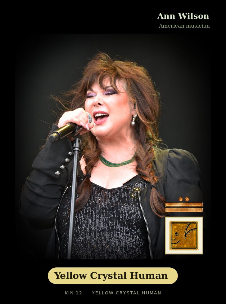 Ann Wilson · Yellow Crystal Human