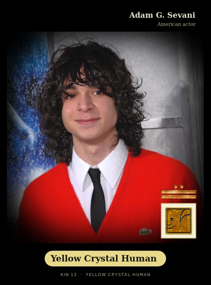 Adam G. Sevani · Yellow Crystal Human