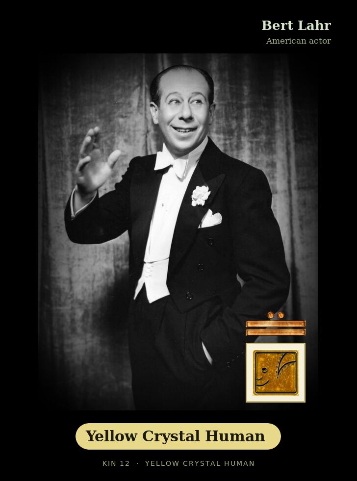 Bert Lahr · Yellow Crystal Human