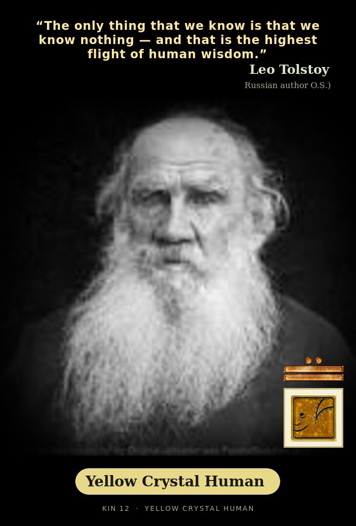 Leo Tolstoy · Yellow Crystal Human