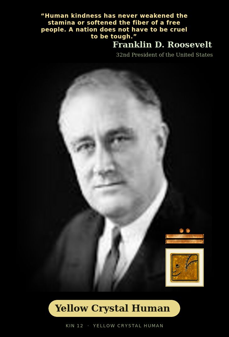 Franklin D. Roosevelt · Yellow Crystal Human