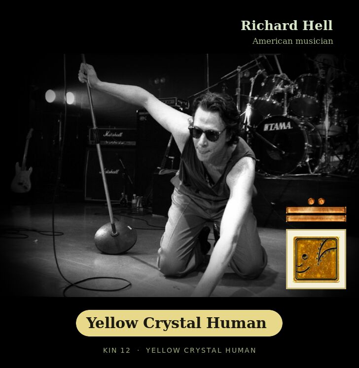 Richard Hell · Yellow Crystal Human
