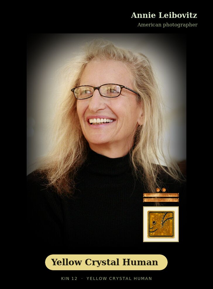 Annie Leibovitz · Yellow Crystal Human