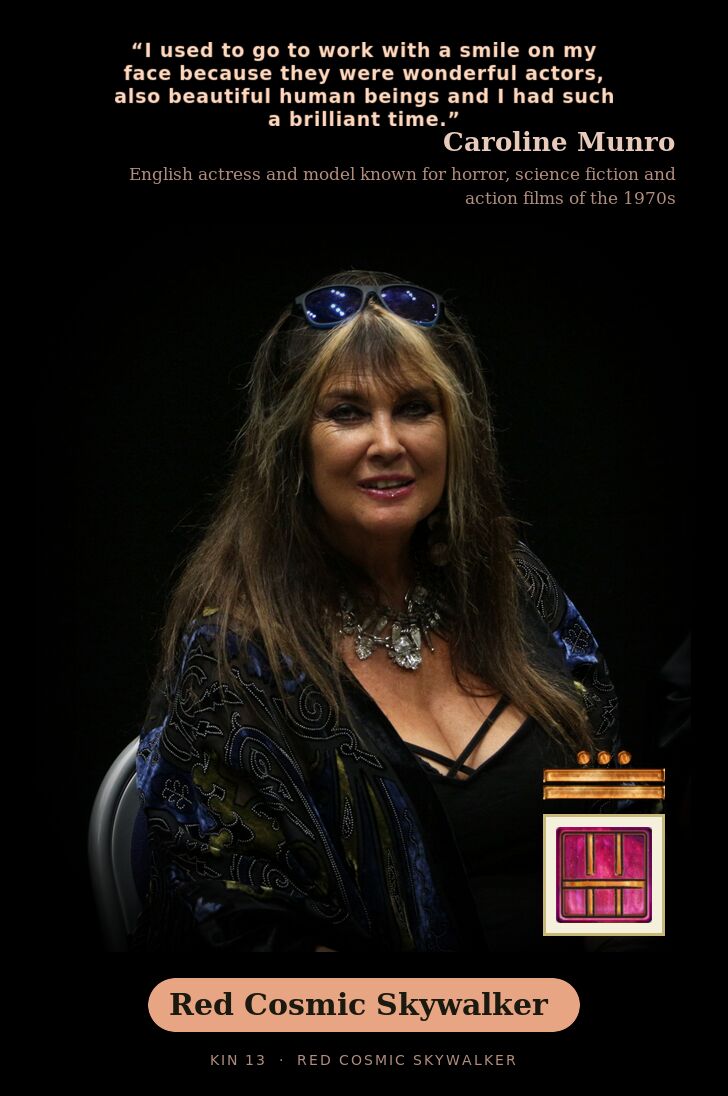 Caroline Munro · Red Cosmic Skywalker