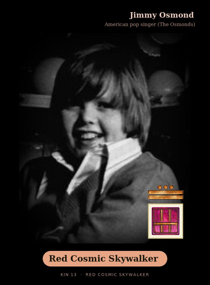 Jimmy Osmond · Red Cosmic Skywalker
