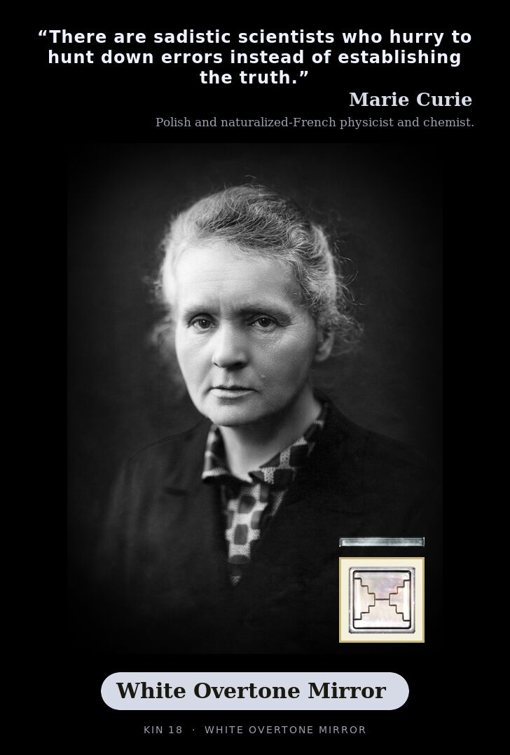 Marie Curie · White Overtone Mirror