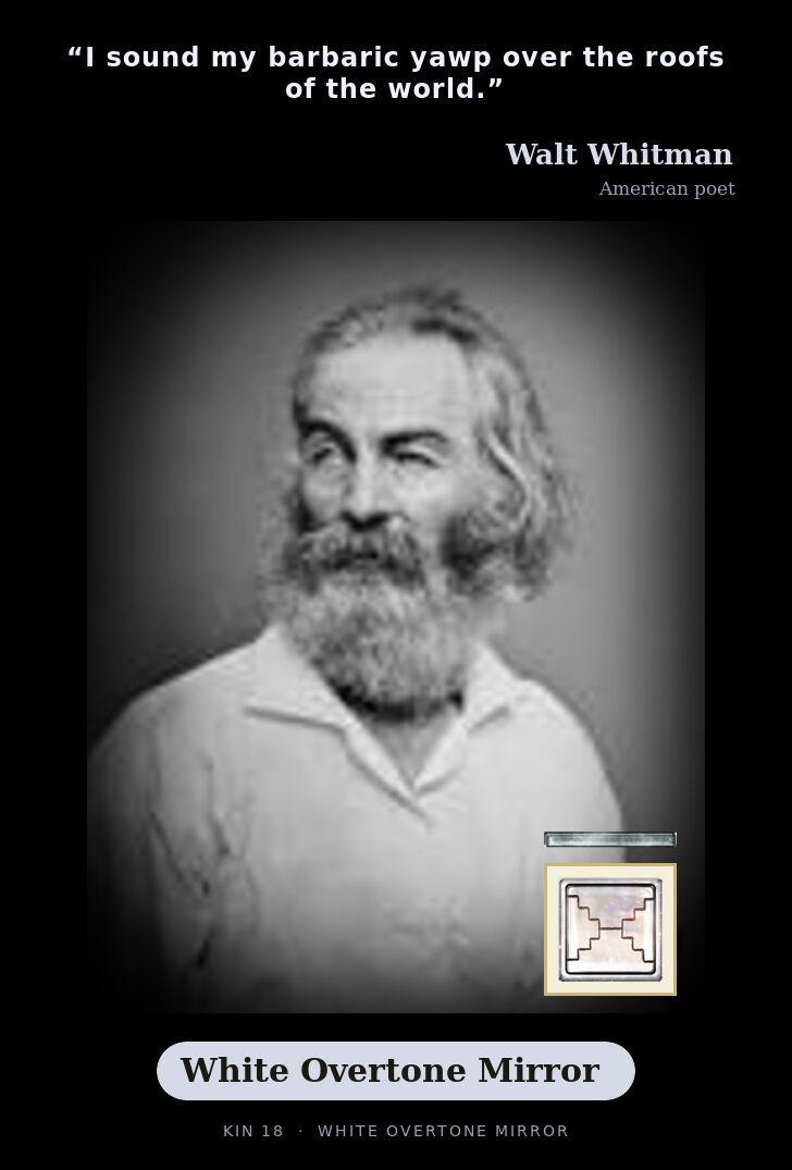 Walt Whitman · White Overtone Mirror