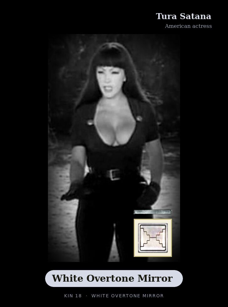 Tura Satana · White Overtone Mirror
