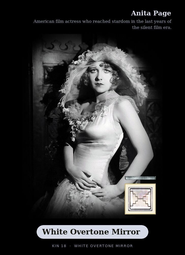 Anita Page · White Overtone Mirror