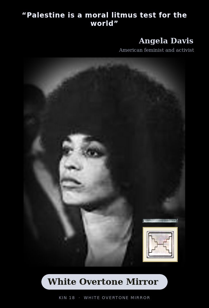 Angela Davis · White Overtone Mirror