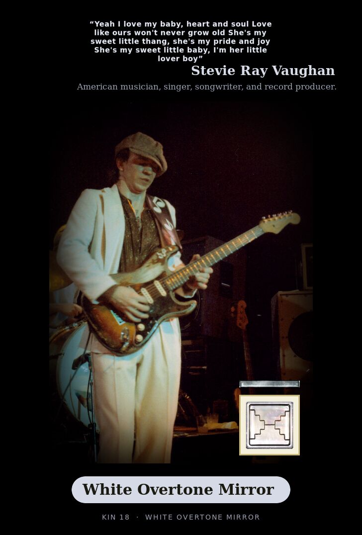 Stevie Ray Vaughan · White Overtone Mirror