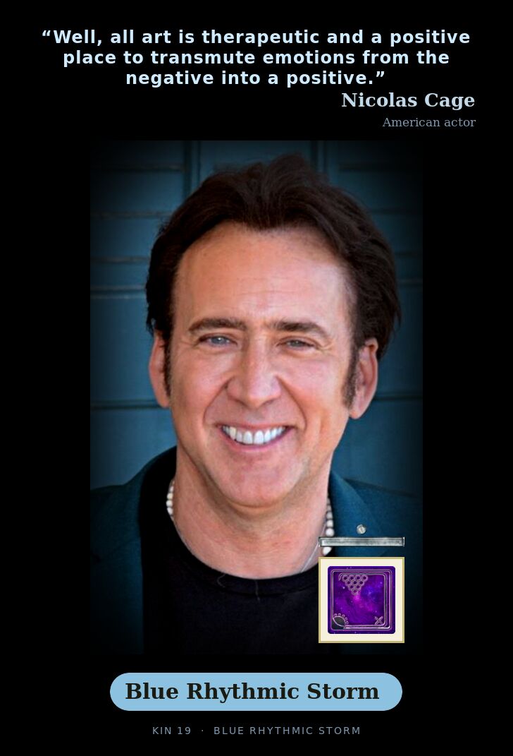 Nicolas Cage · Blue Rhythmic Storm