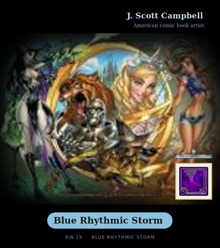 J. Scott Campbell · Blue Rhythmic Storm