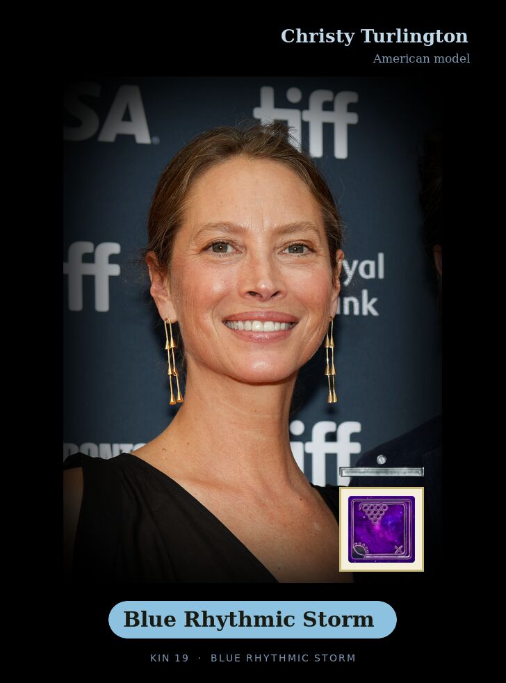 Christy Turlington · Blue Rhythmic Storm