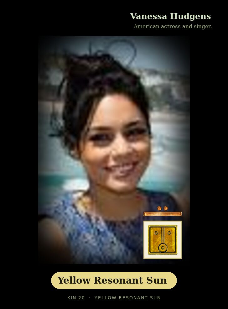 Vanessa Hudgens · Yellow Resonant Sun
