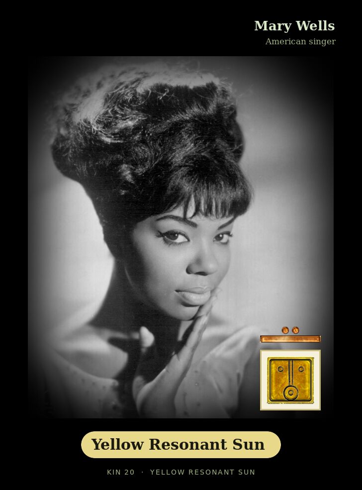 Mary Wells · Yellow Resonant Sun